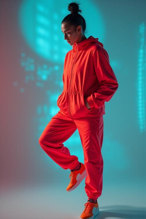 Dynamic marketing video showcasing new athletic apparel.